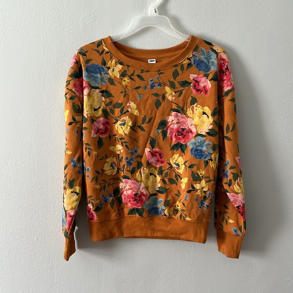 Old Navy Floral Crewneck - Picture 2 of 6